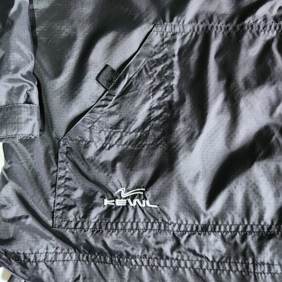 Kewl Windbreaker Jacket Mens Large Black Authentic Sports Apparel - Picture 3 of 12